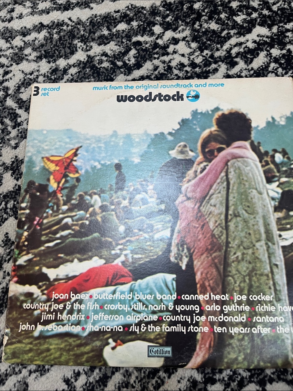 Woodstock Original Soundtrack Vinyl Album – three records